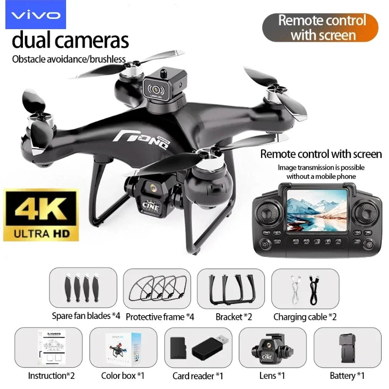 ZFR E55 Drone Mini Dual Camera 8K Aerial HD Profesional Helicopter GPS Positioning Avoidance Bushless Motor Drone UAV