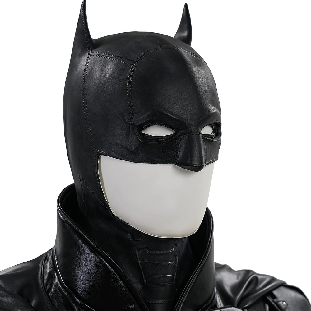 The Bat Bruce Cosplay Costume Superhero Bruce Cos Wayne Battle Armor Suit Halloween Carnival Outfits Uniform With Cloak Headgear