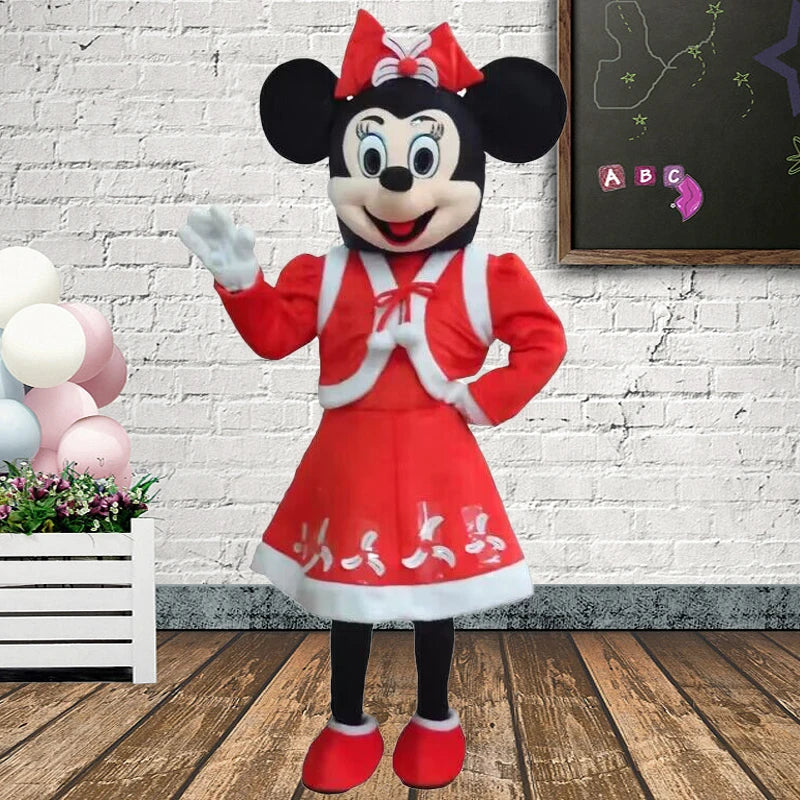 Hot Sale Mickey Minnie Mouse Cartoon Character Costume Anime Stitch Mascot Costume Christmas Party Props Advertising Fancy Dress