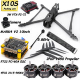 Mark4 V2 10inch 427mm Frame F722 Flight Control 60A ESC 3115 900KV Motor 1050 Propeller Camera VTX Receiver Antenna for FPV Done