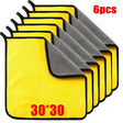 1/2/6pcs Microfiber Cleaning Towel Thicken Soft Drying Cloth Car Body UK