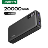 UGREEN 20000mAh portable power bank 20W fast charging