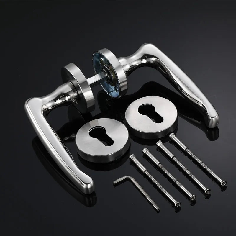 1set Stainless Steel Universal Door Knob Bedroom Split Door Lock Handle Door Handle Hardware Door Handles for Interior Doors