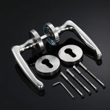 1set Stainless Steel Universal Door Knob Bedroom Split Door Lock Handle Door Handle Hardware Door Handles for Interior Doors