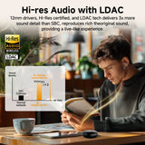 QCY MeloBuds Pro ANC Bluetooth 5.3 Earphones Wireless 46dB Hybrid ANC Hi-Res LDAC Earbuds 6 Mic Headphones 34H In-Ear Detection
