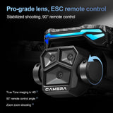 New D13 Drone 4K Professional HD Triple Camera 5G WIFI FPV Dron 360° Obstacle Avoidance Brushless Large Screen RC Quadcopter Toy