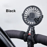 Portable Clip Fan Mini Stroller Fan USB Rechargeable Baby Stroller Octopus Fan 360° Rotate Outdoor Tripod Fan Small Clip Fan
