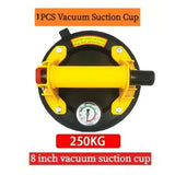 250 kg Vacuum Suction Cup Carrying Capacity Heavy Duty Lifter 8 Inch Hand Pump Suction Cup for Granite Tile Glass Manual Lifting