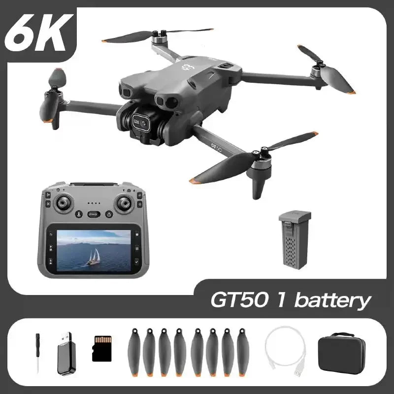 Lenovo Original GT50 Drone 8K HD Dual Camer With Photoable screen RC Brushless Motors Obstacle Avoidance Foldable Quadcopter toy