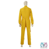 Project Marrry Yellow Hhhail Astronaut Jumpsuit Cosplay Costume Halloween Movie Space Role Play Outfit for Adults