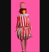 Clown Cosplay Costume Role Playing Team Tour Performance Clothes Carnival Party Amusement Park Rave Outfit Dancer Stage Wear
