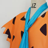 The Flinstones Fred Cosplay Costume American Animated Flintstones Anime Cosplay Costume Adult Boy Girl Dress Scarf Halloween