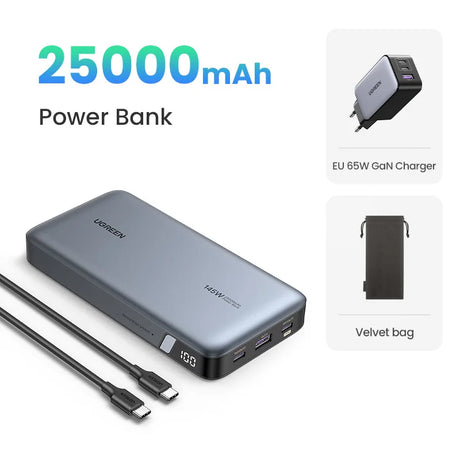 UGREEN 20000mAh portable power bank 100W fast charging
