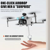 T01 Mini Drone with 4K HD Camera 4.5' Touch Screen GPS Obstacle Avoidance Brushless Motor - Folding Quadcopter for Photography