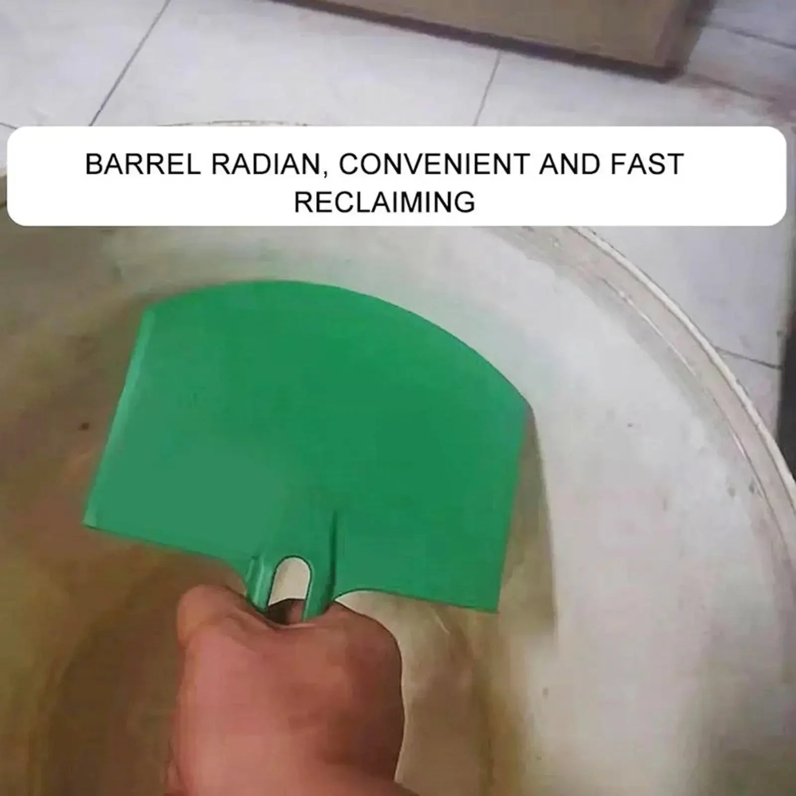 1Pc Curved Bucket Scoop Putty Knife Scraper Spackle Paint for Drywall Finishing Plaster Scraping Decals Patch Construction Tools