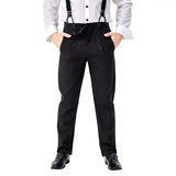 Medieval Retro 70s 80s 90s Cosplay Costume Pants Steampunk Overalls Adult Men Casual Pants Halloween Carnival Costumes