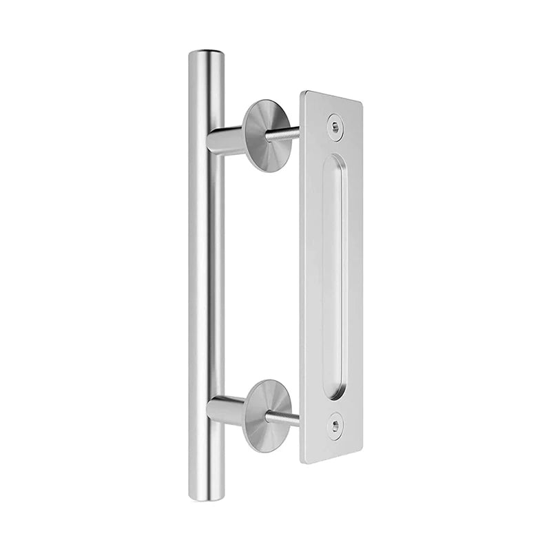 Grain Barn Door Circular Door Handle Sliding Door Display Window Double-Sided Circular Pipe Carbon Steel Handle Hardware Accesso