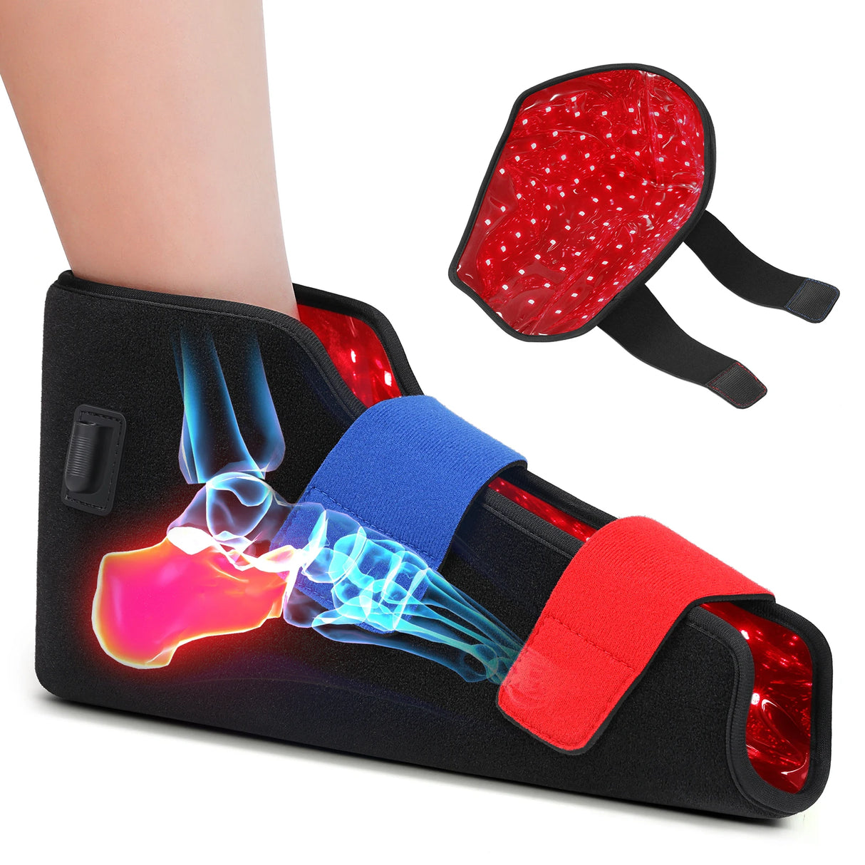 Universal Red Infrared Light Therapy Wrap 660nm 850nm Wearable Design For Foot Ankle Elbow Knee Head Daily Body Comfort Care