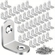 40pcs Stainless Steel L Brackets - Small Right Angle Corner Brace for UK