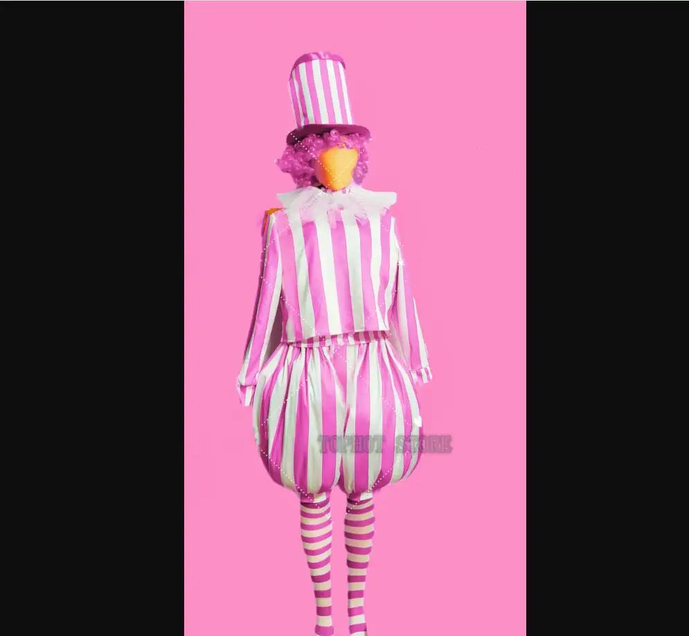 Clown Cosplay Costume Role Playing Team Tour Performance Clothes Carnival Party Amusement Park Rave Outfit Dancer Stage Wear
