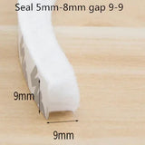 10/5Meters Brush Strip Self Adhesive Door Window Sealing Strip Home Door Window Sound Insulation Seal Film Door Weather Strip