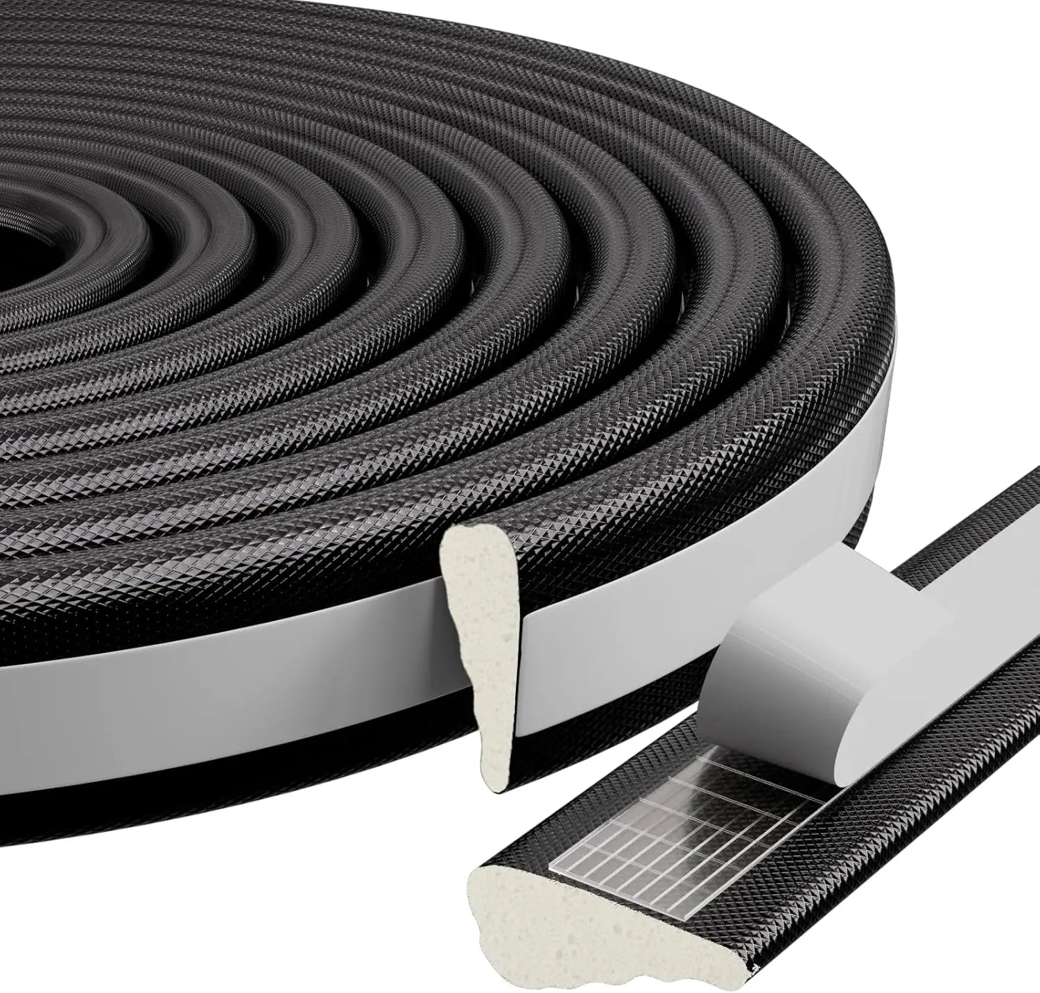 20M/2M Window Weather Seal Strip Acoustic Foam Sealing Strip White For Door Windows Windproof Soundproof Cotton Seal Gap Filler