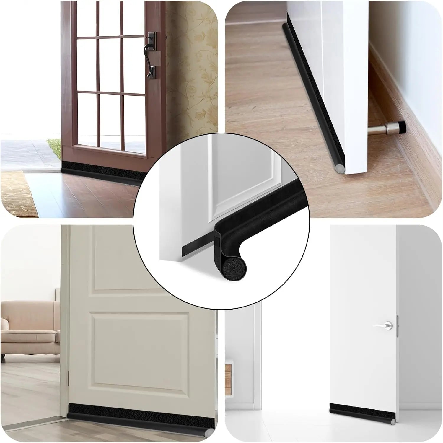 5 colors Door bottom seal strip Soundproof Insulation Wind Under Door Draft Stopper Blocker Weather Strip for Interior Exterior