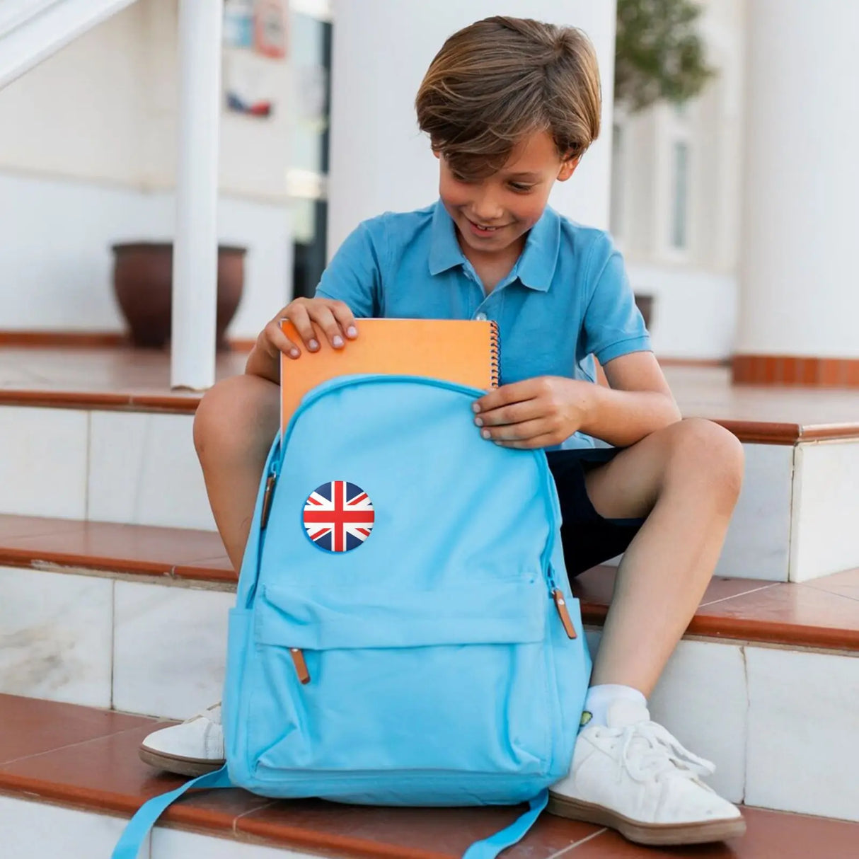 Round 58mm UK England British National Flag Pins Badge Tinplate Brooches Bag Decoration Label Buttons Badges Gift For Kids & Adults