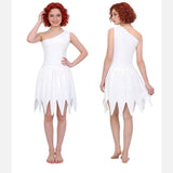 Modern Primitive People Fred and Wilma Flintstone Costume Barney Rubble Caveman Outfit Halloween Party Indian Cosplay Costume
