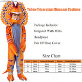 2025 New T-Rex Dilophosaurus Boy Halloween Outfit Triceratops Onesie Outfit Child Spinosaurus Dinosaur Costume