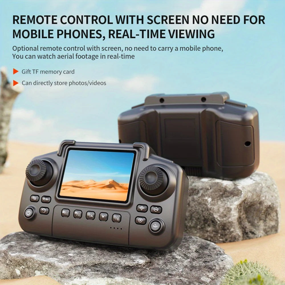 New Upgraded Drone E88 Pro 4K Dual-Camera HD Aerial Photography Dron with Screen Foldable Quadcopter RC Toy for Kids Boys Gifts