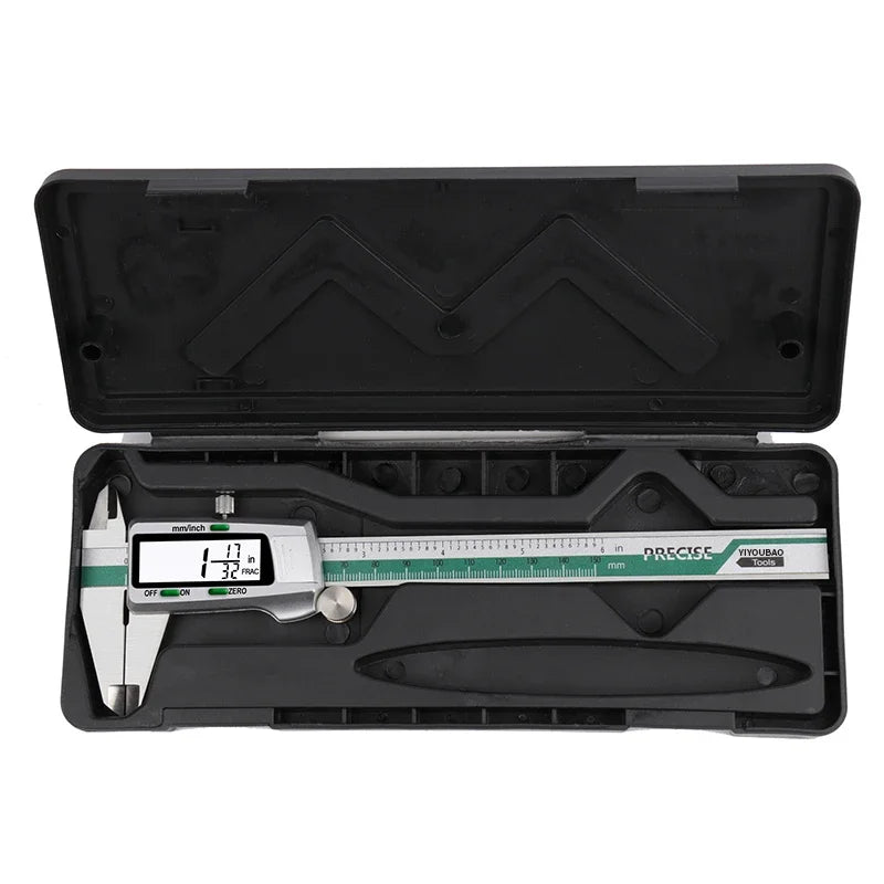 ET50 150mm 6-Inch Caliper Stainless Steel Fraction/MM/Inch 0.01mm High Precision Measuring Tool Woodworking Thickness Gauge