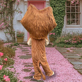 Cartoon Brown Lion Mascot Costume Adult Animal Character Lion King Cosplay Mascotte Fancy Dress Theme Party Carnival Props