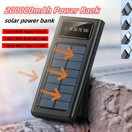 200000mAh portable power bank 4W fast charging