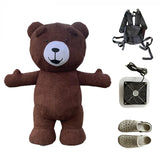 Inflatable Cartoon Doll Costume Teddy Bear Doll Cosplay Polar Bear Cosplay Costume Birthday Party Funny Animal Imitation Costume
