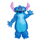 Hot Blue Stitch Inflatable Costume Anime Cartoon Minnie Mickey Outfit Adult Halloween Birthday Party Cosplay Show Inflated Suits
