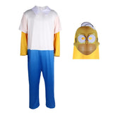 2025 Halloween  Ensemble complet de cosplay d'anime Simpson, performance sur scène, parent-enfant