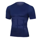 Mens Slimming Body Shaper Compression Shirt Tummy Control Slimmer Shapewear Gynecomastia Undershirt Posture Corrector Tops