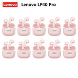 Lenovo LP40 Pro Headphones Wireless Bluetooth 5.4 TWS Hifi Stereo Earphones Gaming Sports Touch Control HD Call with Mic Earbuds