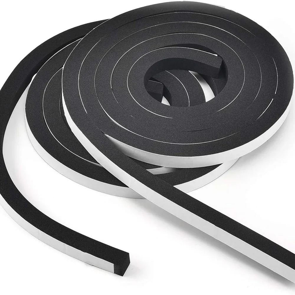 2/60M Anti-collision Sealing Strips Self-Adhesive Sponge Sealing Strip Window Door Home Dustproof Draught Insulation Foam Tapes