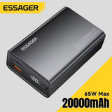 Essager 20000mAh portable power bank 65W fast charging