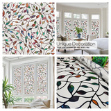 Window Privacy Film Adhesive Film Static Clings 3D Decorative Flower Window Film Stained Vinyl Glass Christmas Window Sticker