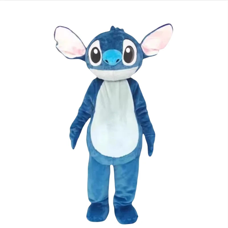 Cosplay Blue Lilo & Stitch Mascot Costume Disney Anime Cartoon Doll Suits Mouse Mickey Minnie Role Play Fancy Dress Carnival Par