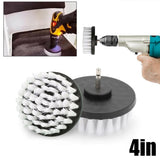 1pc Soft Drill Brush Attachments 4inch For Cleaning Carpet & Leather & Upholstery Glass Car Tires Electric Scrubber Drill Tools