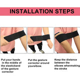 Golf Swing Trainer Posture Corrector Band for Beginners Arm Hand Motion Exercise Tension Elastic Fitness Equipmen
