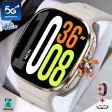 5G/4G Full Network Smart Watch 720*720 AMOLED 2100mah Battery 16GB+256GB RAM 900 Camera GPS WIFI Google APPS Download Smartwatch