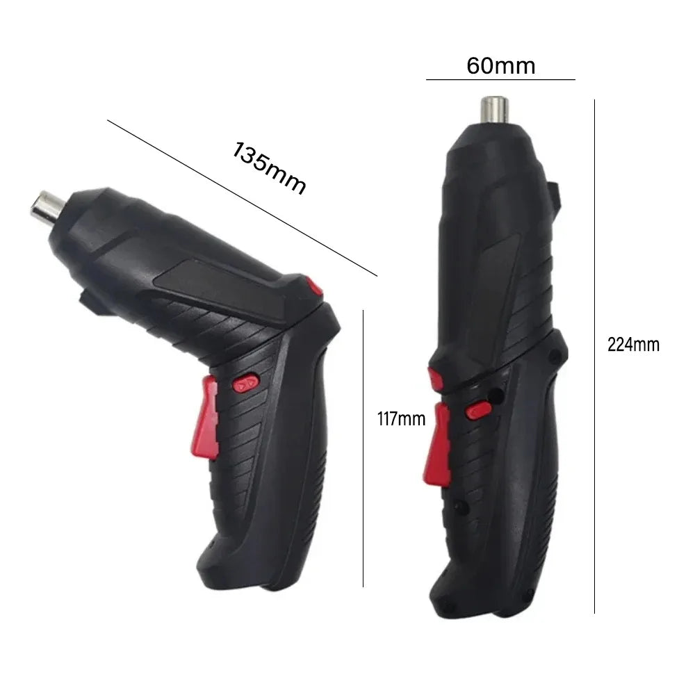 3.6V Powerful Impact Drill Screwdriver LED Lighting Electric Power Screwdriver Set Portable Mini Electric Screwdriver Power Tool