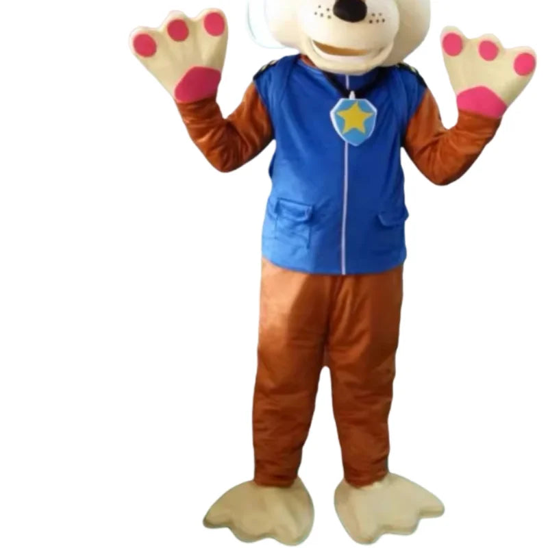 Cartoon PAW Dog Mascot Cosplay Costume Plush Anime Dog Adult Fancy Dress Halloween Carnival Walking Performance Props Kids Gifts