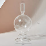 Modern Glass Candleholder Nordic Home Decor Clear Glass Candle Holder Candlelight Home Decoration Ornaments Candel Holder