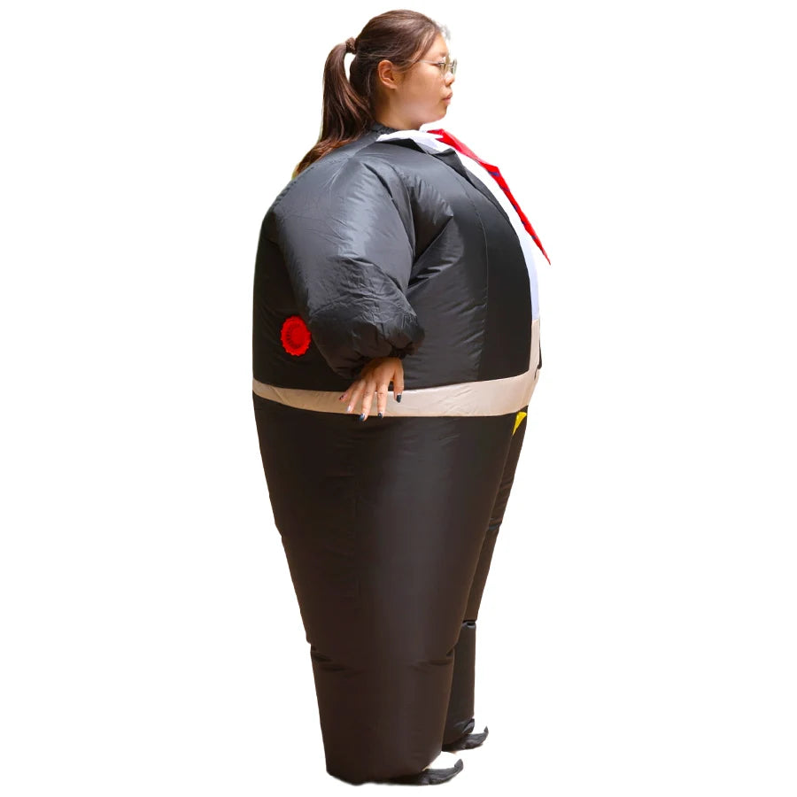 Adult Gentleman Inflatable Costume Funny Groom Cosplay Costume Fat Man Annual Party Performance Inflatable Set
